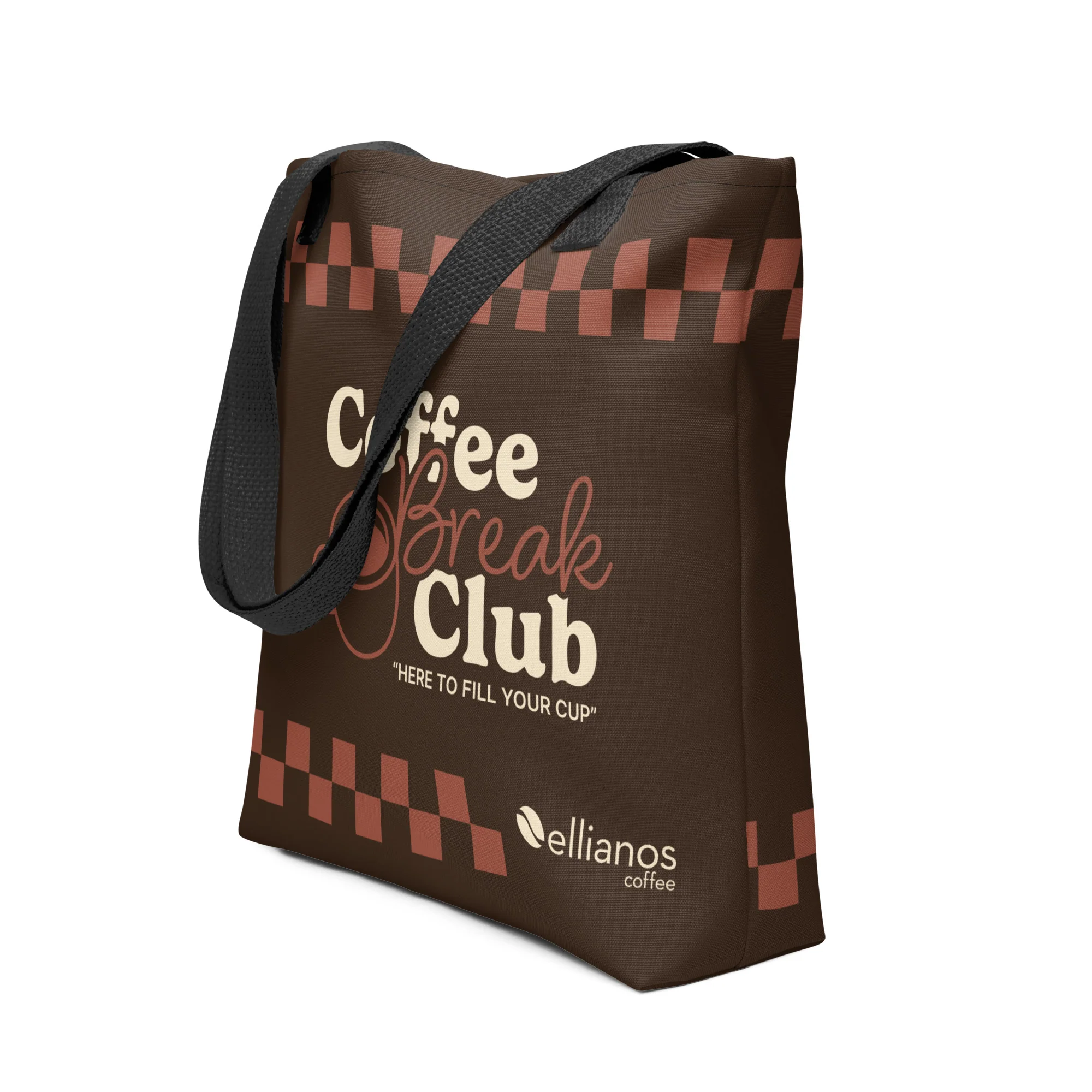 Coffee Break Club Tote Bag - Brown - Image 2