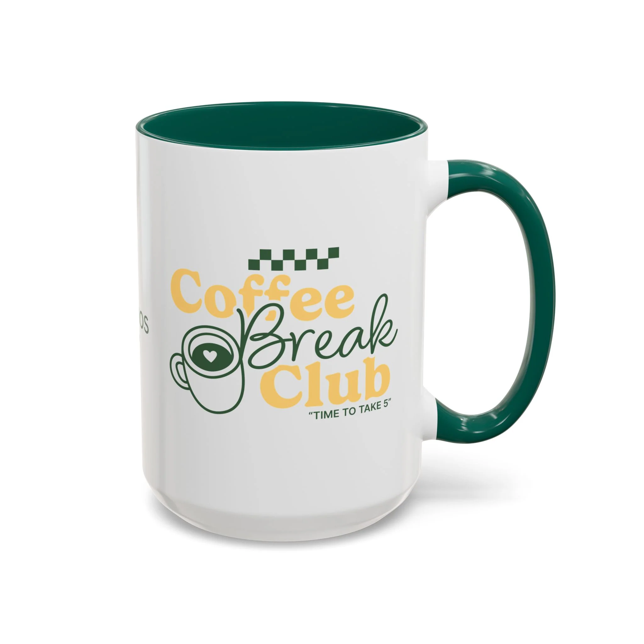 Coffee Break Colored Mug - Green - Image 6