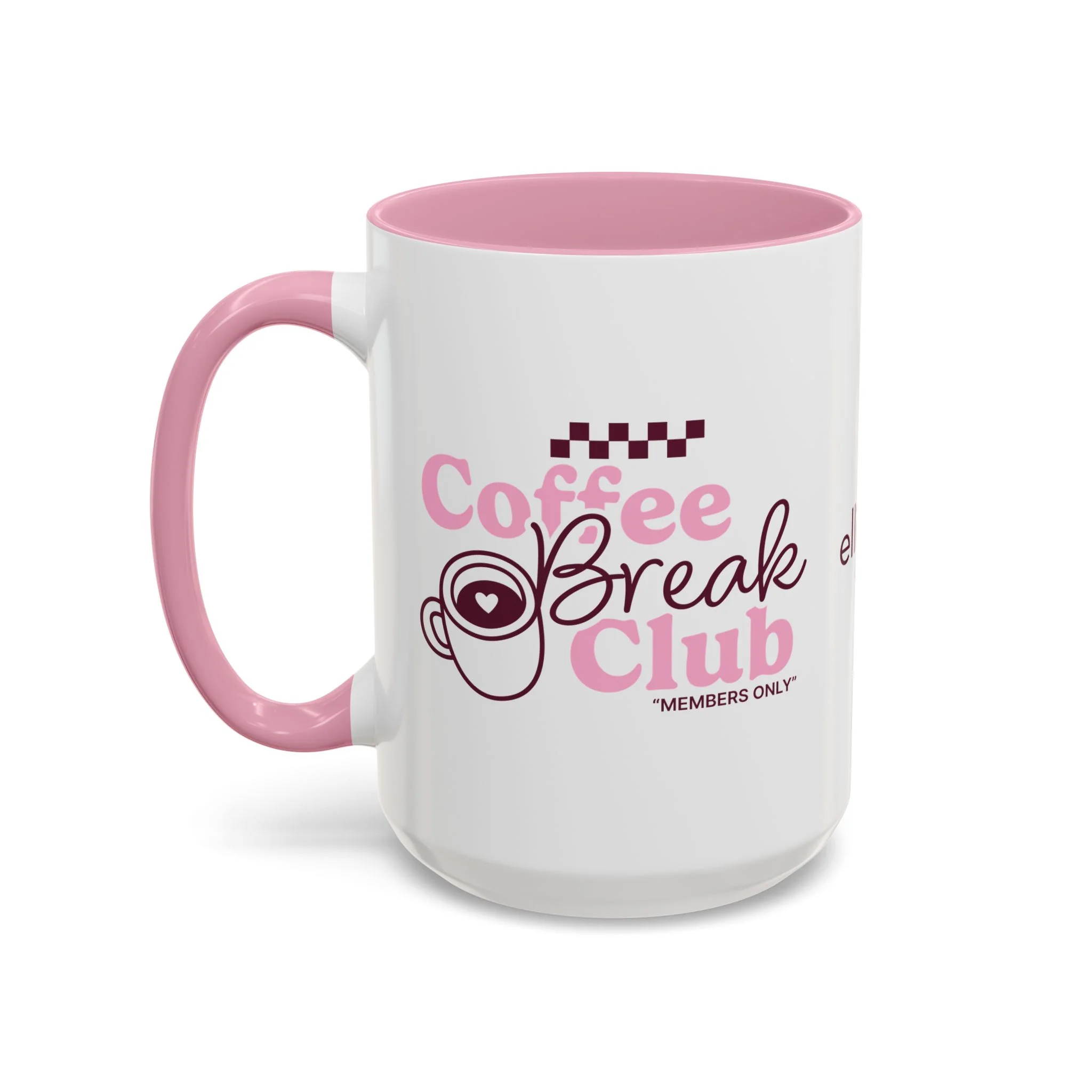 Coffee Break Colored Mug - Pink - Image 4