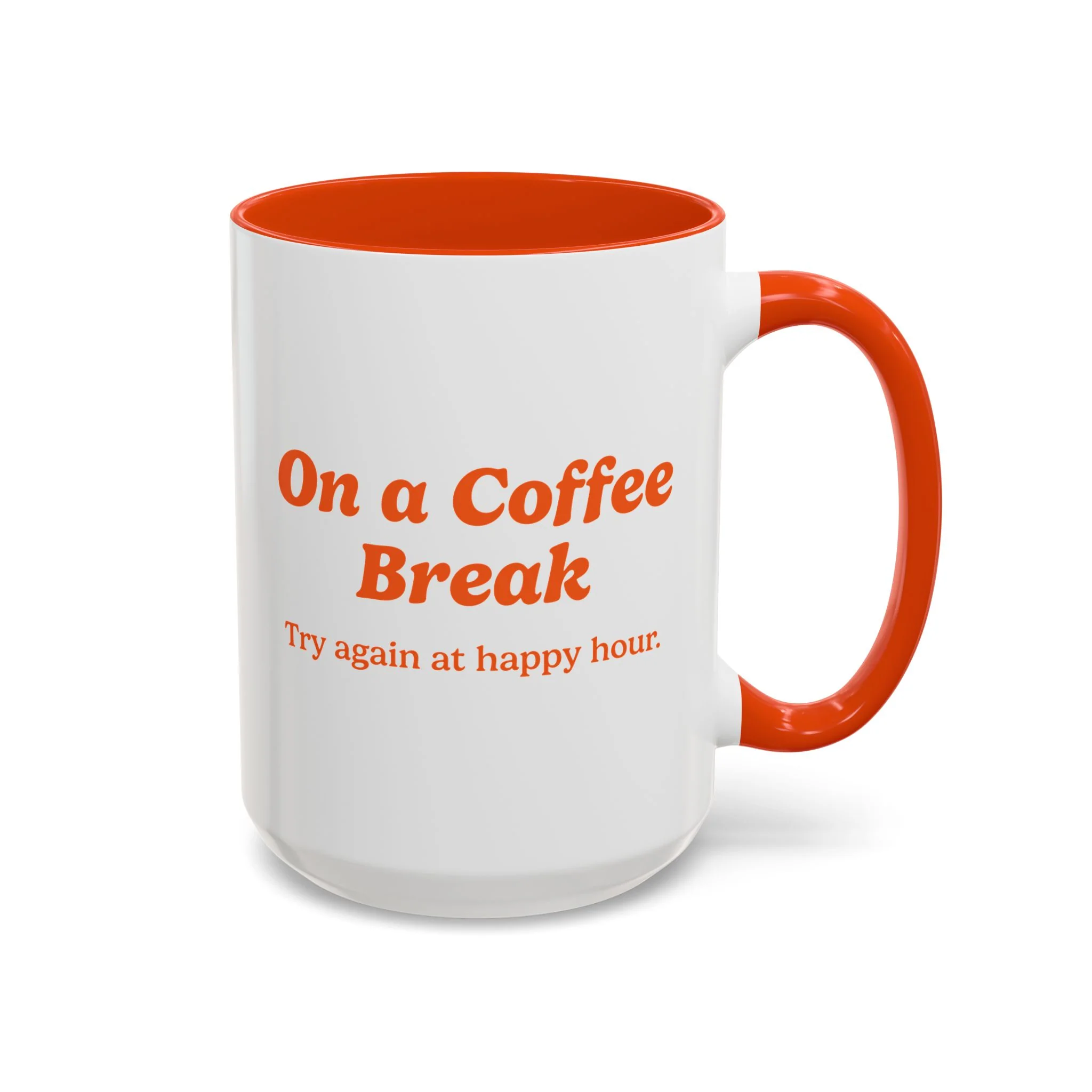 On a Coffee Break Mug - Orange - Image 3